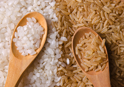 White-and-brown-rice
