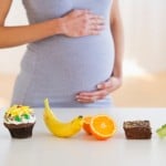 Escolhas de alimentação para grávida