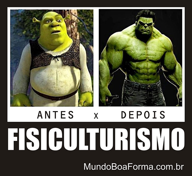 Fisiculturismo Antes e Depois