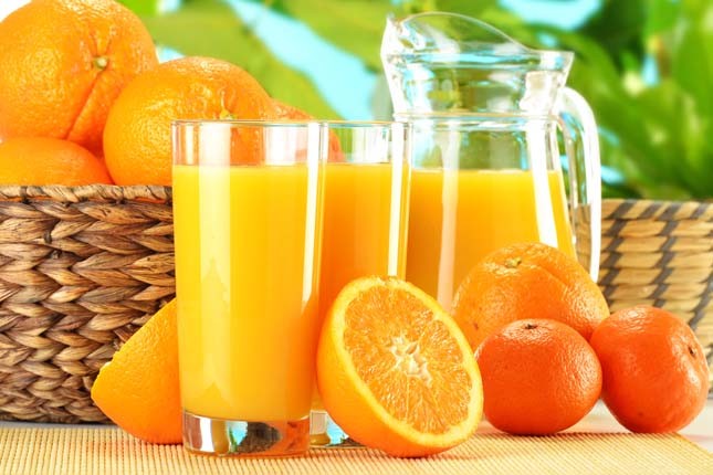 Laranja e suco