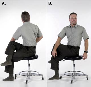 Exercício para lombar na cadeira