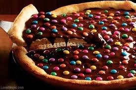 pizza de M&M's