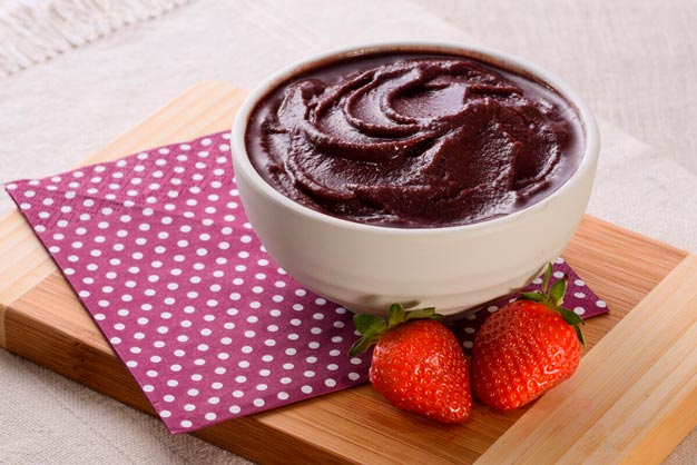 açaí com morango