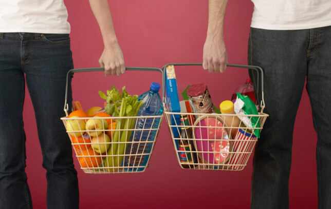 His and Her Shopping Baskets