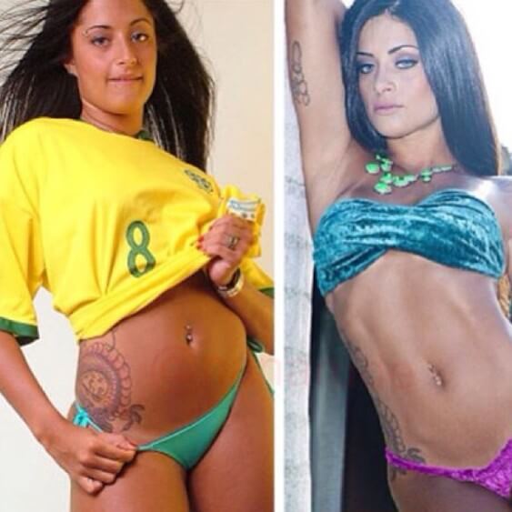 aline riscado mais nova e agora