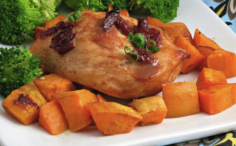 Dieta salada com frango