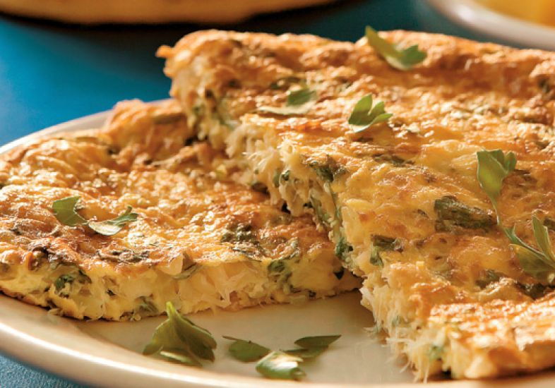 Omelete de bacalhau