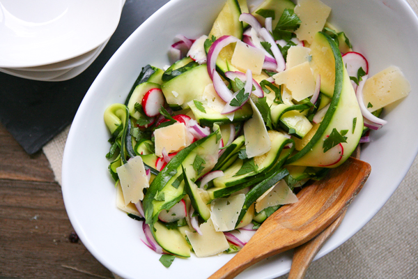 Salada com abobrinha