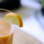 Suco de inhame com laranja