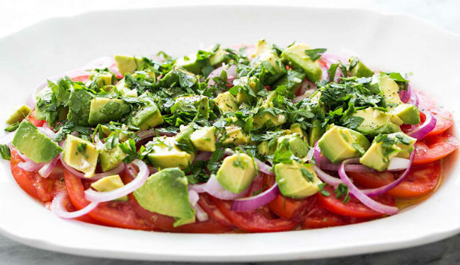 Salada de abacate