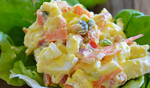 Salada de ovo light