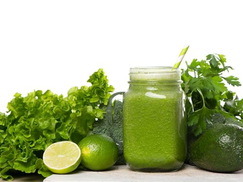 suco detox com alface