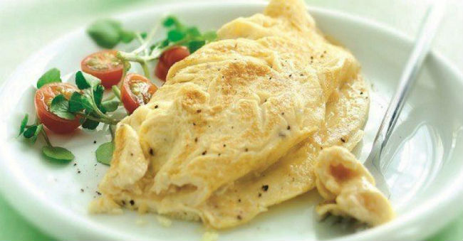 Omelete de micro-ondas