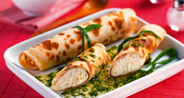 Panqueca de queijo light