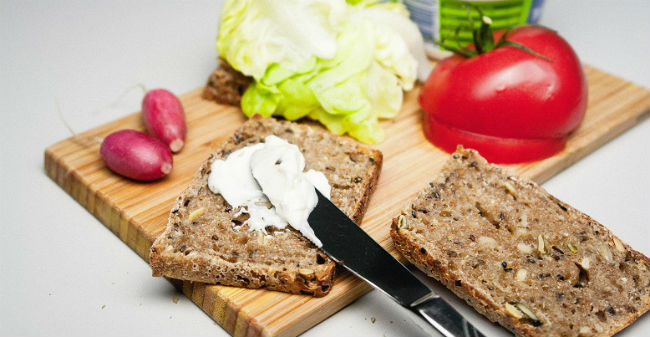 Pão integral sem lactose