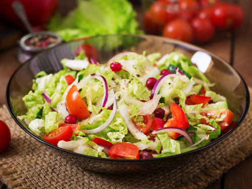 salada de repolho light