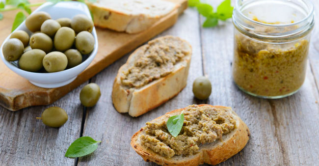 Patê de azeitona light