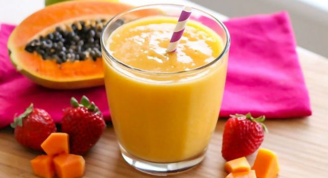 Smoothie de mamão