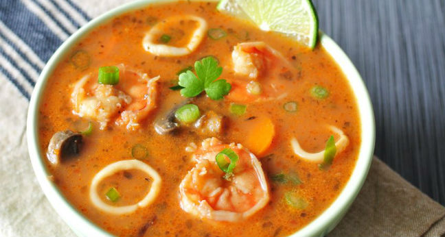 Sopa de marisco dieta
