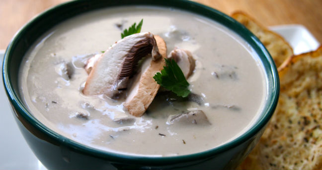 Creme de cogumelos
