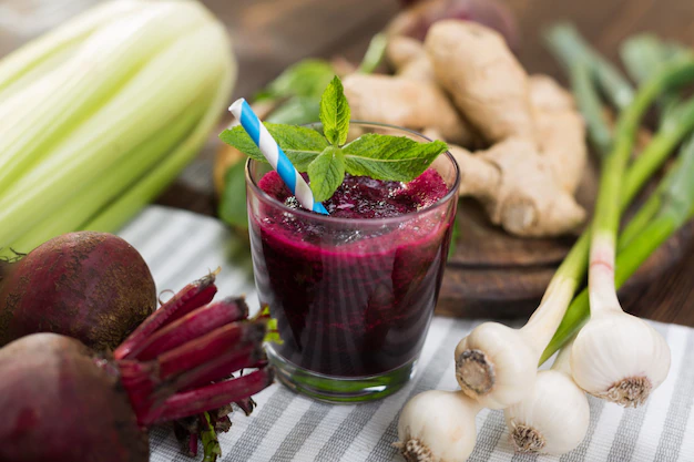 suco de beterraba com gengibre