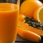 Suco de mamão com laranja