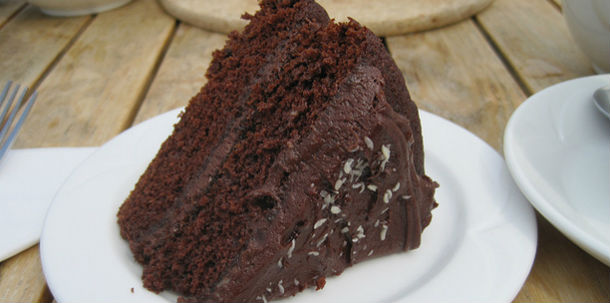 Bolo de chocolate vegano