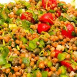 Salada de trigo em grãos