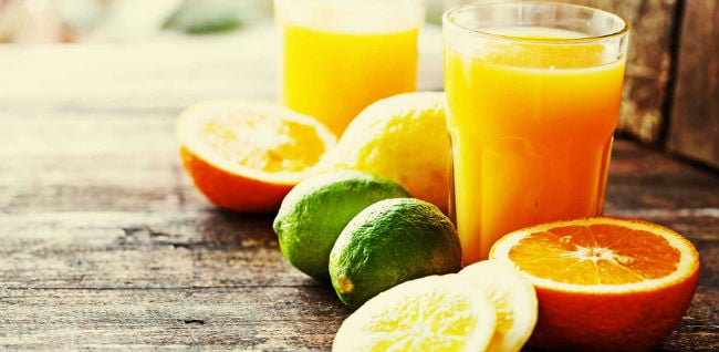 Suco de laranja e limão