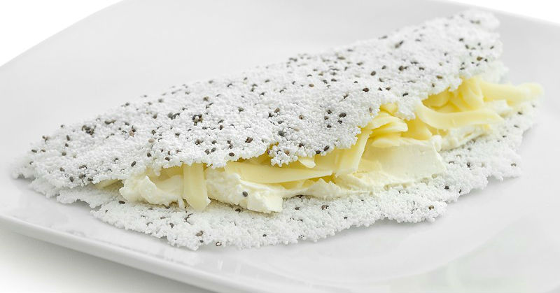 Tapioca com chia