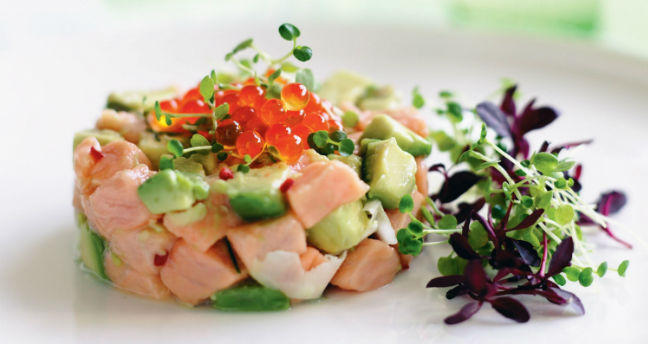 Ceviche de salmão
