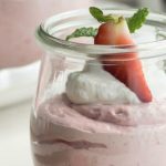 Mousse de morango low carb