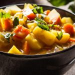 Sopa de batata com cenoura