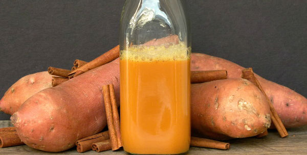 Suco de batata doce
