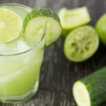 Suco de pepino com limão