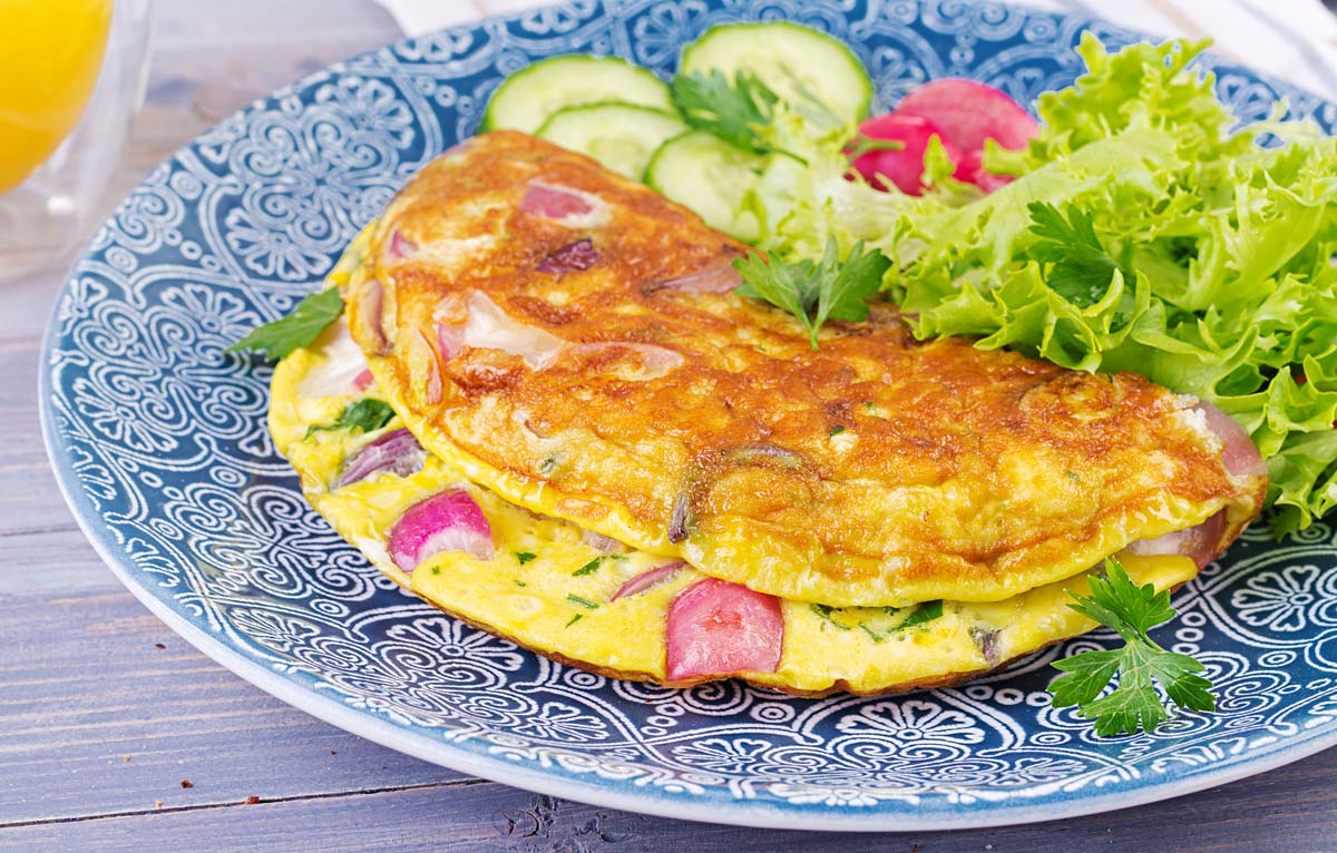 Omelete Fit com Vegetais e Especiarias