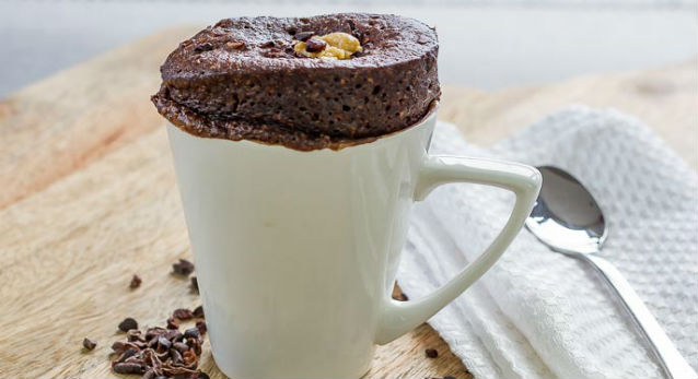Bolo de caneca vegano