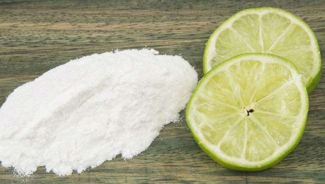 Limão e bicarbonato