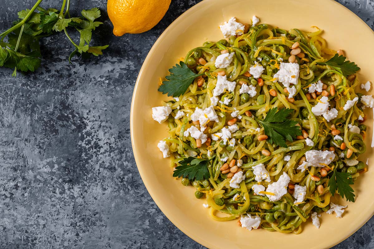 Macarrão de abobrinha low carb, delicioso e saudável