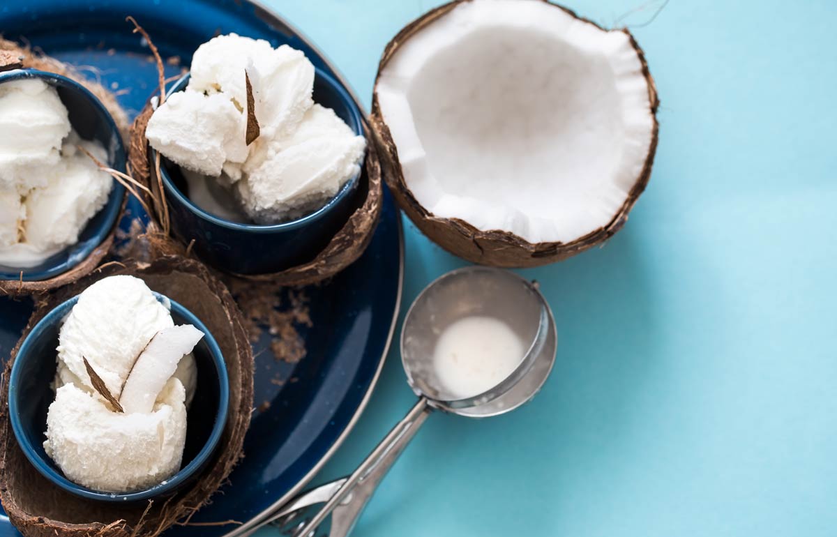 Sorvete de coco low carb