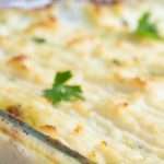 Escondidinho de bacalhau low carb