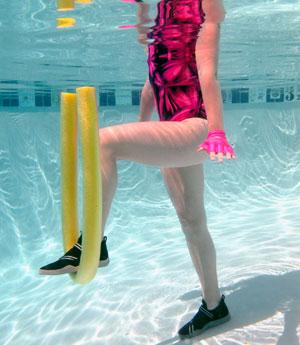 prancha-na-piscina 7 Exercícios na Piscina para Emagrecer e Tonificar