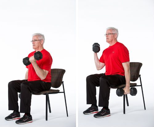 lunge-cadeira 7 Exercícios na Cadeira para Emagrecer e Tonificar