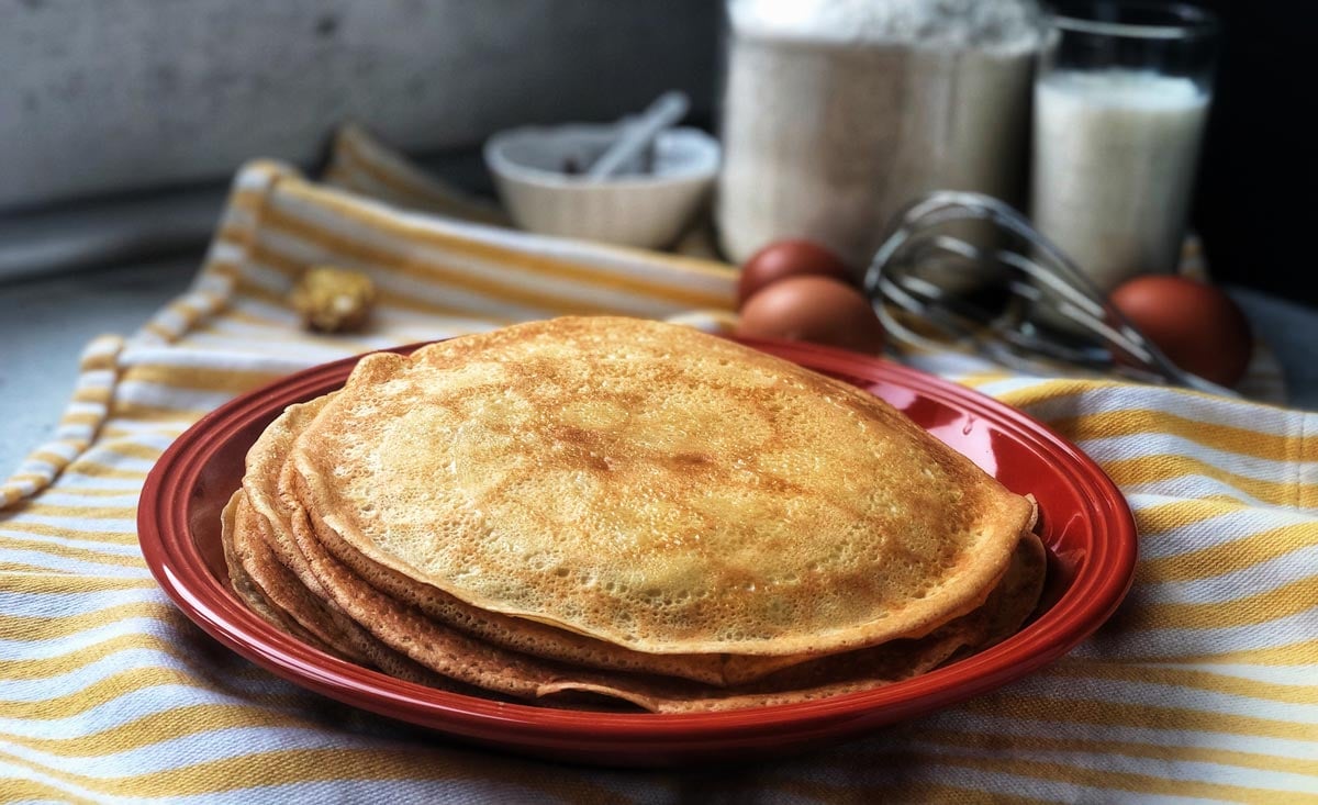 crepioca fit de maca com canela