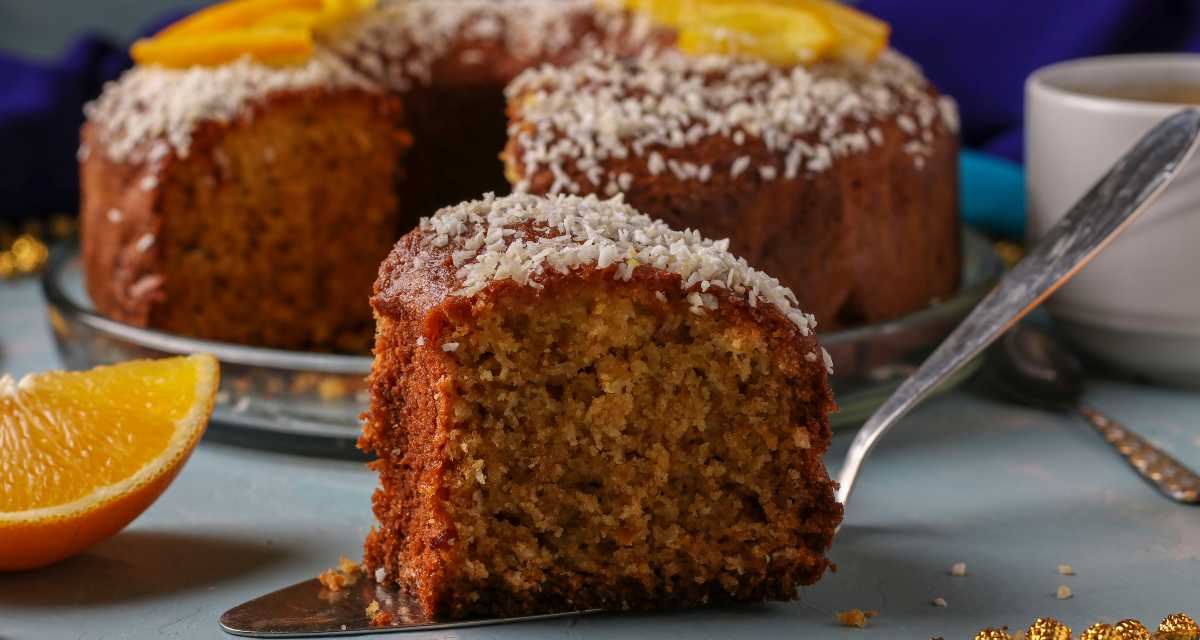 Bolo com farinha de coco