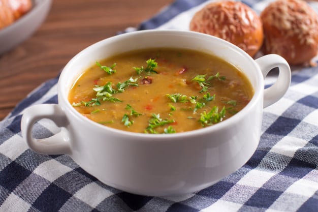 sopa de alho-poró