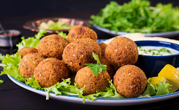 falafel bolinho de grão de bico