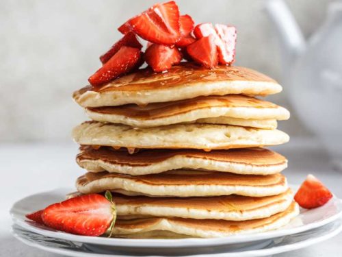 Panqueca de morango Paleo