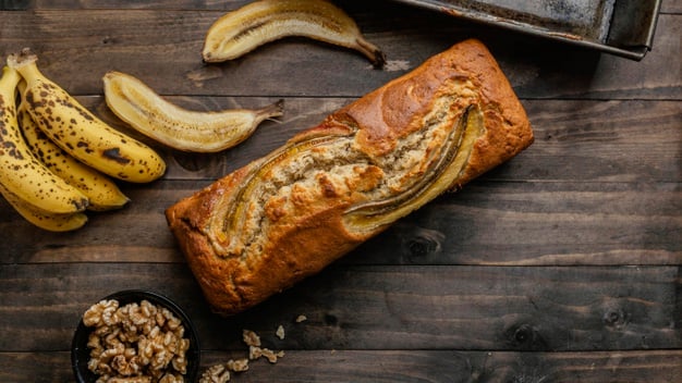 bolo low carb de banan