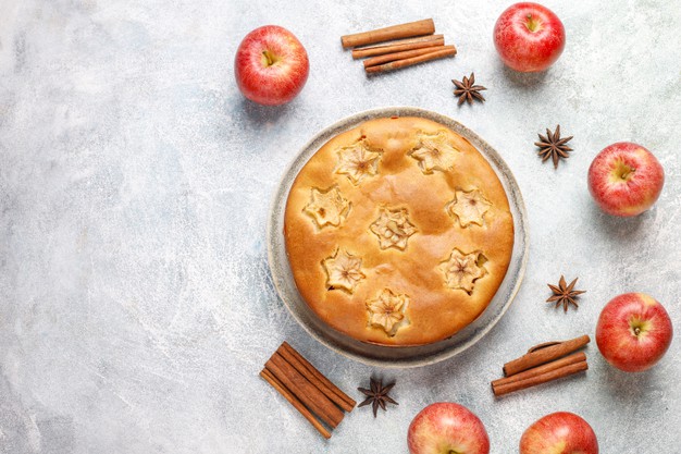 receita de bolo de maçã diet